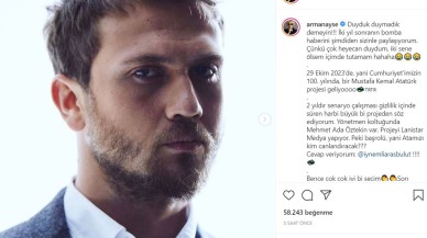 Cumhuriyet'in 100. yılına özel Mustafa Kemal Atatürk yapımı! İşte Atatürk'ü oynayacak oyuncu...