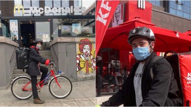 McDonald's ve KFC'nin 'bisikletli kurye' uygulamasına tepki var!