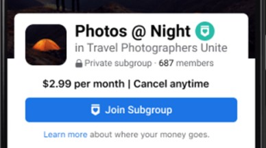 Facebook'tan yeni özellik! Facebook gruplarında ücretli aylık abonelik sistemi...