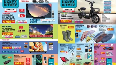 9 Aralık A101 Aktüel teknoloji ürünleri! Sandisk USB Bellek ,  Volta Elektrikli bisiklet,  Singer dikiş makinesi ve daha fazlası...