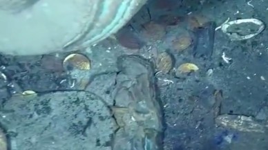 Batık hazine gemisinin yeni enkaz görüntüleri paylaşıldı!