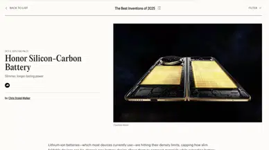 HONOR, prestijli TIME Best Inventions 2025 Ödülleri'nde iki ödül kazandı