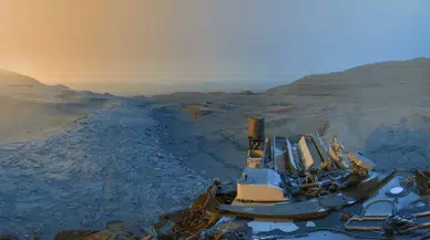 Mars'ta Dünya'daki Gün Batımını Andıran Bir Manzara Görüntülendi