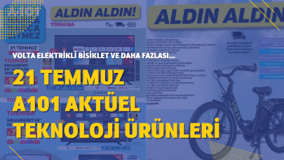 21 Temmuz Perşembe A101 Aktüel teknoloji ürünleri! VOLTA VB7 elektrikli bisiklet ve daha fazlası