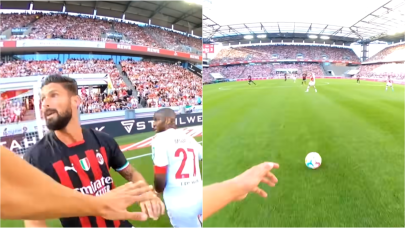 Milan - Köln maçında futbolcular vücut kamerası taktı! Adeta oyun gibi - VİDEO