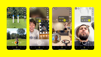 Snapchat'e çift kamera kaydı özelliği geliyor
