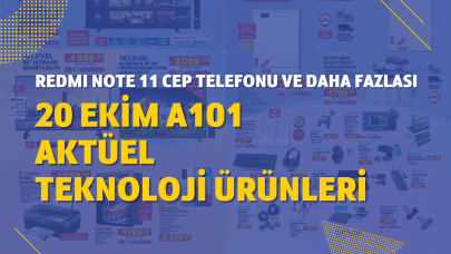 20 Ekim A101 aktüel teknoloji ürünleri: Xiaomi Redmi Note 11 cep telefonu,  su artıma cihazı ve daha fazlası...