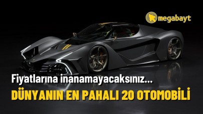 Hayallerinizde bile satın alamayacağınız,  dünyanın en pahalı 20 arabası