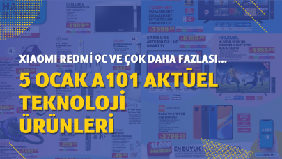 5 Ocak A101 aktüel teknoloji ürünleri arasında Xiaomi Redmi 9C telefon,  Toshiba Android TV ve daha fazlası var