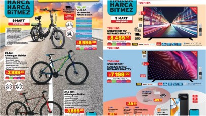 9 Mart A101 aktüel teknoloji ürünleri arasında Poco C40 ve Volta elektrikli bisiklet var