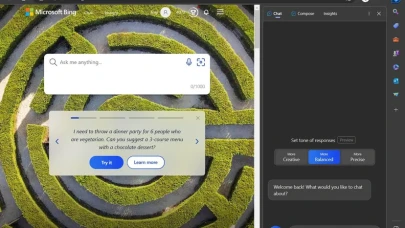 Bing yapay zeka sohbet robotu Microsoft Edge'e geldi!