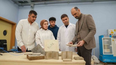 KBÜ’de elektromanyetik dalgalara karşı koruma sağlayan yapı malzemesi üretildi