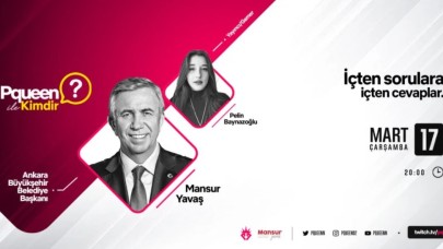 Mansur Yavaş,  Twitch platformunda Pqueen programına konuk olacak