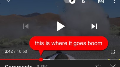 YouTube 'zaman damgalı yorumlar' özelliğini deniyor!