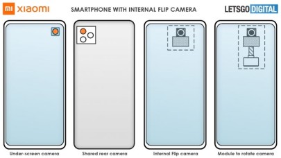 Xiaomi bir şeyler deniyor! Ekran altı dönen kamera