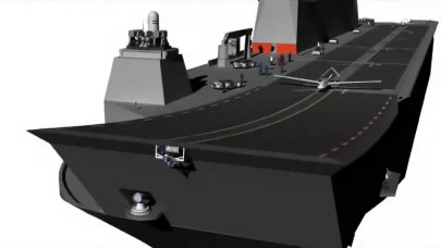 TCG Anadolu’yla birlikte görev yapabilecek TB3 SİHA’nın görüntüsü paylaşıldı