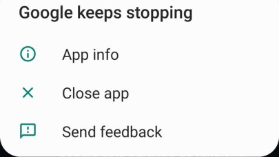 'Google sürekli olarak duruyor' hatasının çözümü!