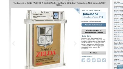 Güzel para kanka! 34 yıllık The Legend of Zelda öyle bir fiyata satıldı ki!