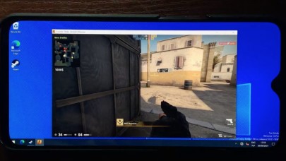 Android telefona Windows 11 kurup CS:GO oynadılar