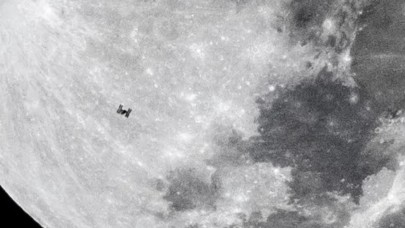 Ay'ın önünden geçen ISS,  iPhone 12 Pro ile kayıt altına alındı