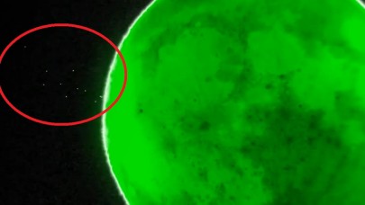 Ayın karanlık tarafında görülen "UFO Filosu" gerçek mi?