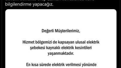 Son dakika! Türkiye genelinde eş zamanlı elektrik kesintileri!