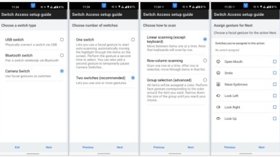 Android 12'de yüz hareketlerinizle telefonu kontrol edebileceksiniz