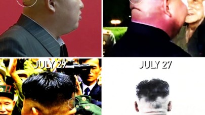 Kim Jong-Un'a ne oldu? Kafasının arkasındaki yeşil işaret ne?