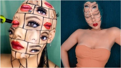 Makyaj sanatçısı viral oldu! İllüzyon ve makyajı birleştirdi...