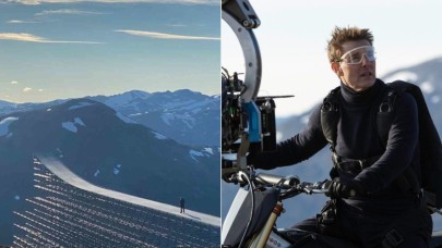 60’lık delikanlı Tom Cruise daha ne yapsın? 500 kez paraşütle,  13 bin kez de motorlu atlayış…