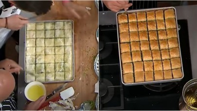 Yetenek dediğin: Masterchef'te fırına 35 dilim giren baklava 42 dilim olarak çıktı!