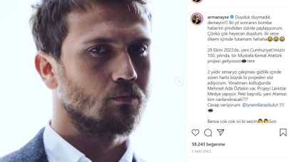 Cumhuriyet'in 100. yılına özel Mustafa Kemal Atatürk yapımı! İşte Atatürk'ü oynayacak oyuncu...