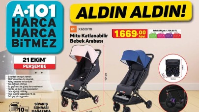 21 Ekim A101 aktüel teknoloji ürünleri! Volta elektrikli bisiklet,  Xiaomi bebek arabası ve daha fazlası...