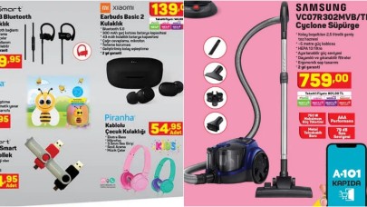 18 Kasım A101 Aktüel teknoloji ürünleri! Samsung Cyclone süpürge,  Xiaomi Bluetooth kulaklık ve daha fazlası...