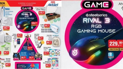 12 Kasım Cuma BİM Aktüel Teknoloji ürünleri! Steelseries Rival 3 oyuncu faresi ve daha fazlası...