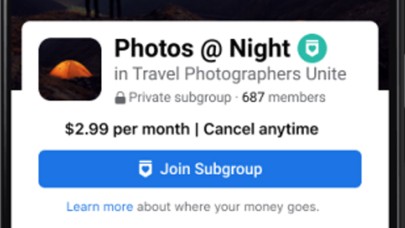 Facebook'tan yeni özellik! Facebook gruplarında ücretli aylık abonelik sistemi...