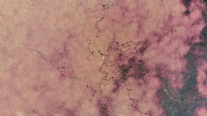 Kızılırmak Deltası kızıla büründü! Rengi böyle değişti...