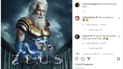 Arnold Schwarzenegger,  Zeus oldu! Yeni film mi geliyor?