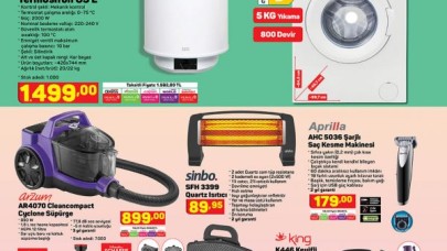 20 Ocak Perşembe A101 aktüel teknoloji ürünleri! Toshiba Ultra HD Smart TV,  Arzum süpürge ve daha fazlası...