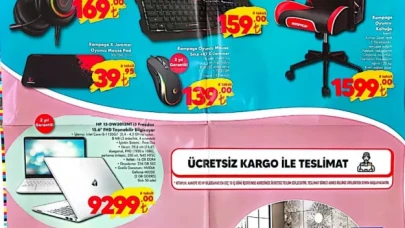 19 Ocak Çarşamba ŞOK aktüel teknoloji ürünleri! Rampage oyuncu ekipmanları ve HP laptop geliyor!