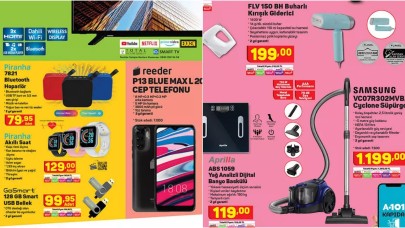 13 Ocak Perşembe A101 Aktüel teknoloji ürünleri! Piranha akıllı saat,  Samsung Cyclone süpürge ve daha fazlası...