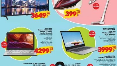26 Ocak ŞOK Aktüel teknoloji ürünleri! Asus Notebook,  Corsair oyuncu kulaklığı ve daha fazlası...
