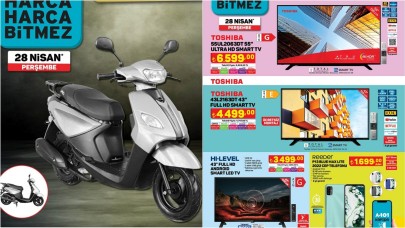 28 Nisan A101 teknoloji ürünleri! APEC motosiklet ve daha fazlası!