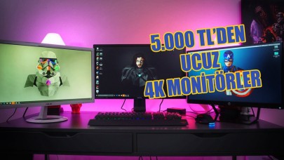 2022'de alınabilecek en ucuz 4K monitörler! 5000 TL'den ucuz 4 monitör