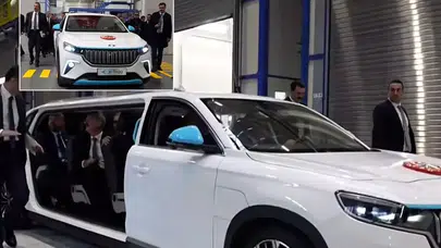 Cumhurbaşkanı Erdoğan, Togg'un Özel Versiyonu ile İlk Kez Görücüye Çıktı