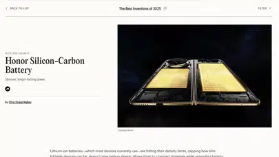 HONOR, prestijli TIME Best Inventions 2025 Ödülleri'nde iki ödül kazandı