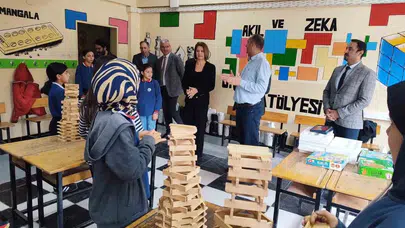 Köy okulunda bilim rüzgarı: Geleneksel tarım teknolojiyle harmanlandı