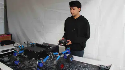 Depremin izlerini teknolojiyle siliyor: Lise öğrencisinden hayat kurtaracak robot