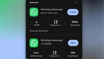Google Play'de büyük güvenlik açığı: Sahte WhatsApp tuzağına 500 bin kişi düştü