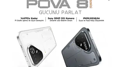 TECNO POVA 8 Serisi Türkiye'de: Uzay Gemisi Tasarımı ve Dev Bataryalarla Geldi